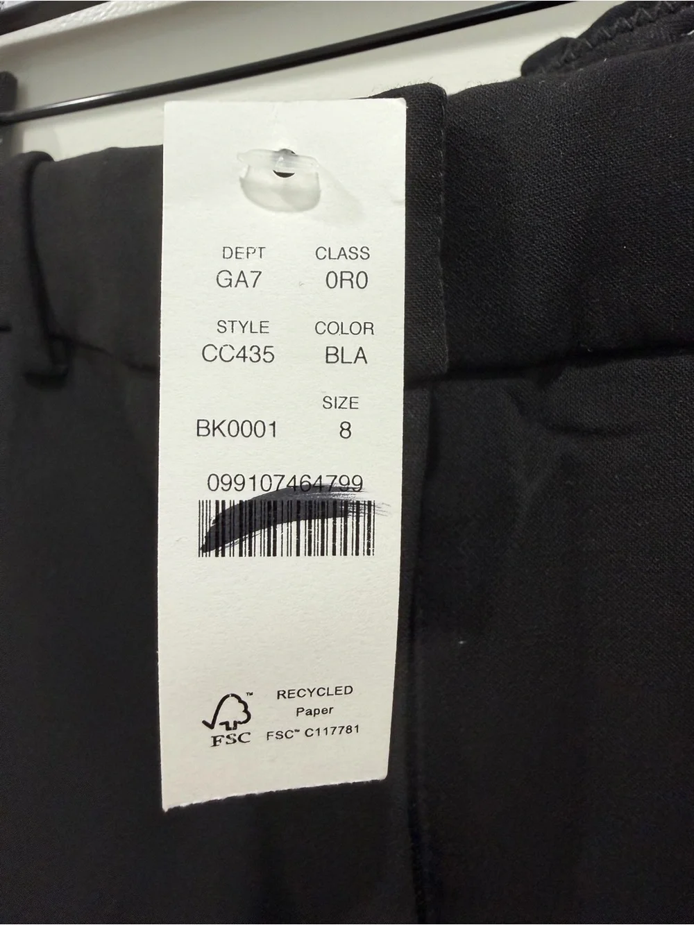 J.Crew Cameron Pant Black Size 8 NWT Four Season Stretch